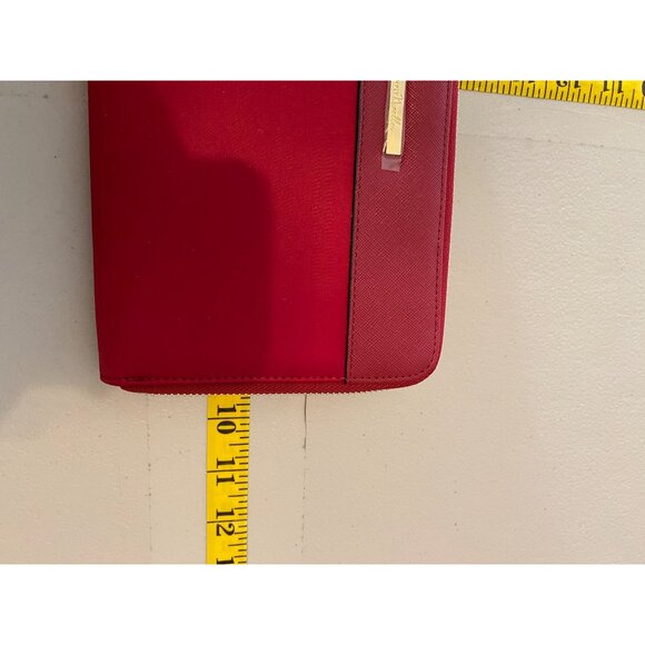 NEW Simply Noelle RFID Red Wallet Wristlet Card Slots ID Window Zipper Pockets - Picture 9 of 9